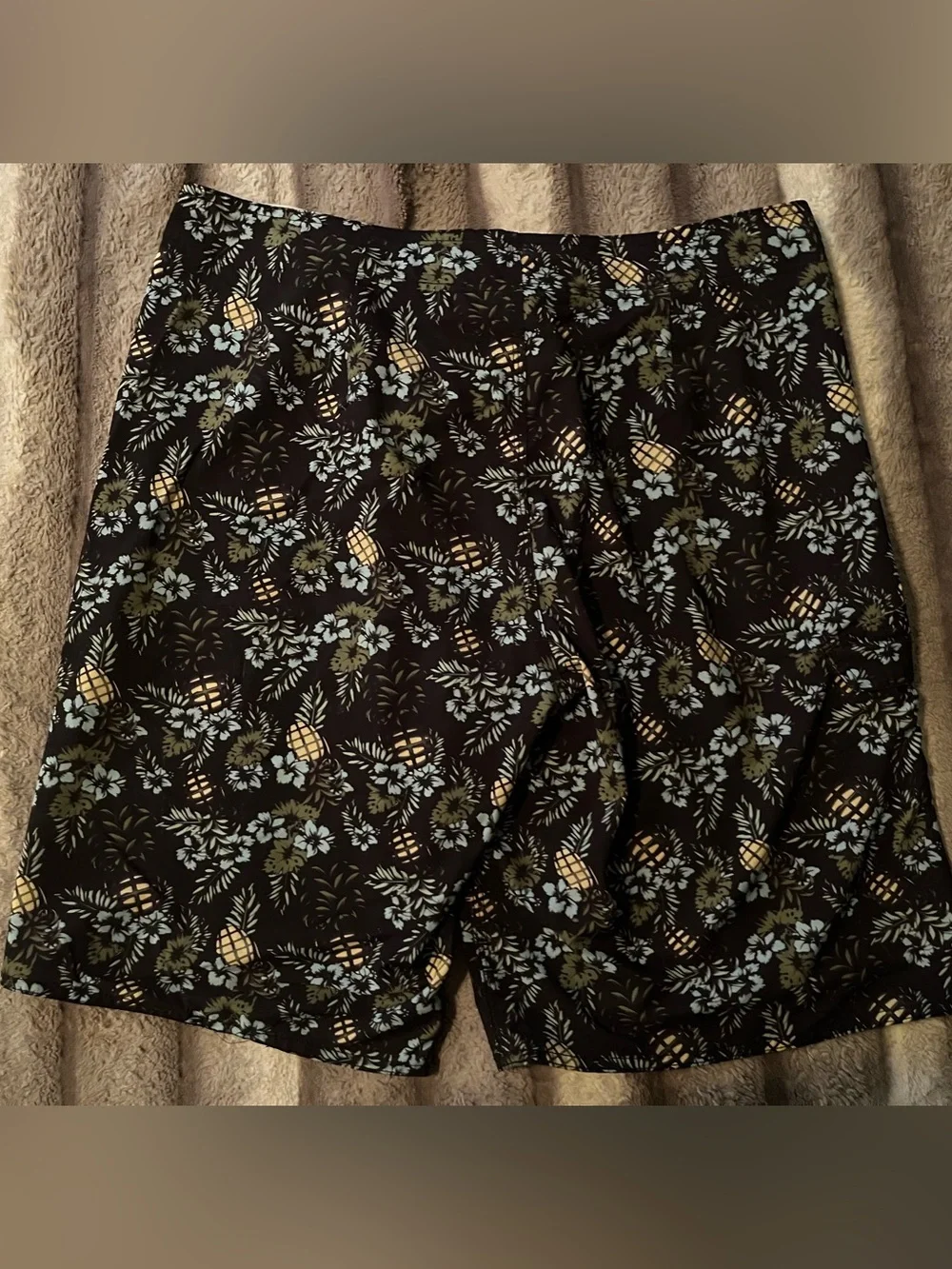 Grenade Men’s Black Pineapple Floral Swim Board Shorts